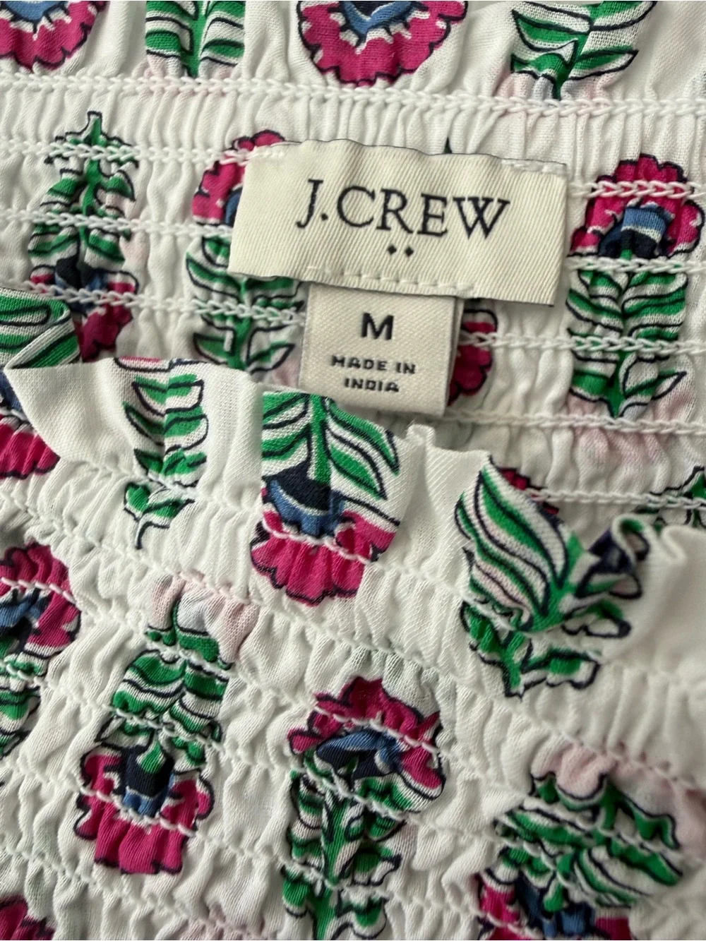 J. Crew Bohemian Mini Skirt with Floral Print - Size M